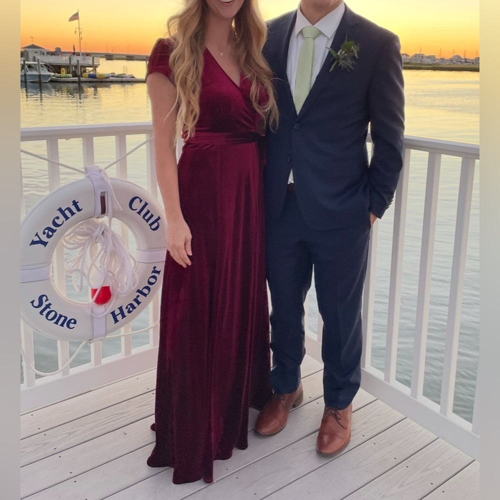 Like New: Velvet Maxi Wrap Dress